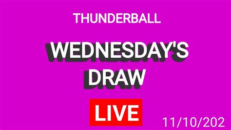 thunderball live results draw tonight.
